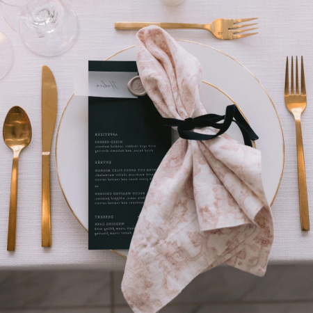 Belle Dusty Rose Napkin - House of Hough