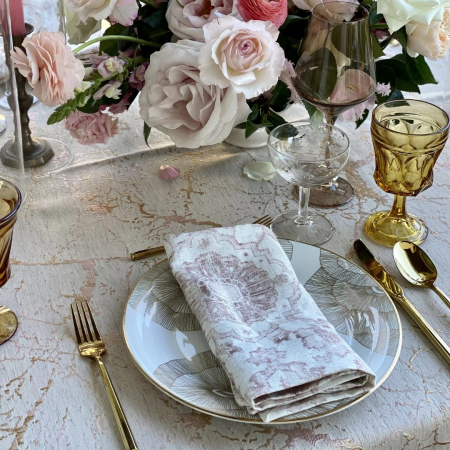 Belle Dusty Rose Napkin - House of Hough