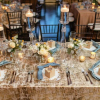 Gold Fusion + French Blue Napkin - House of Hough