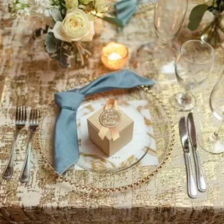 Gold Fusion + French Blue Napkin - House of Hough (2)