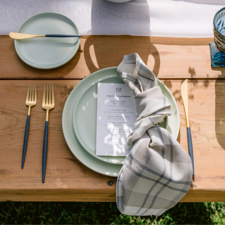 Leland Plaid Napkin - House of Hough