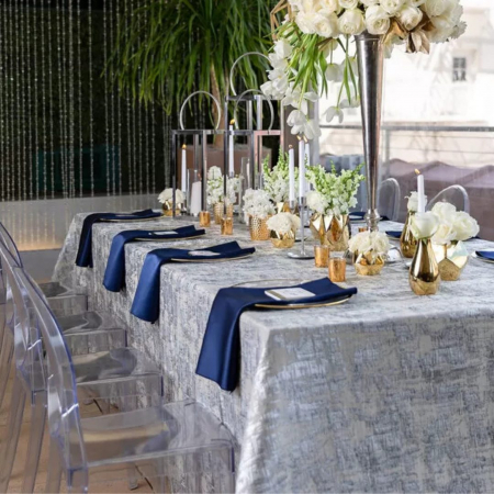 Navy Lamour Napkins - House of Hough (2)