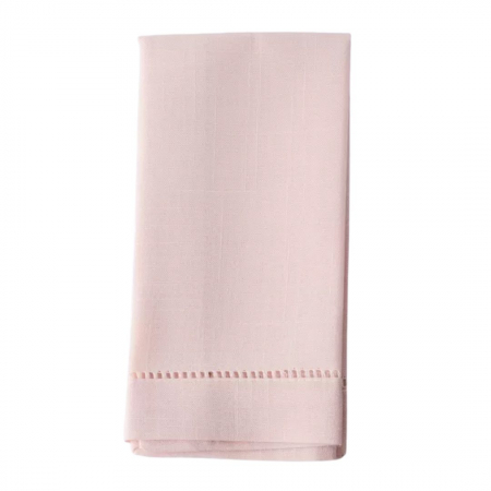 Pink Hemstitch Napkin - House of Hough