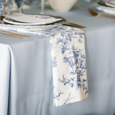 Sky Blue Petite x Blue Toile Napkins - House of Hough