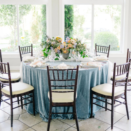 Slate Blue St Tropez Velvet - House of Hough